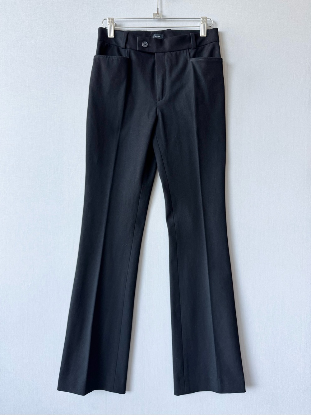JOSEPH ‘Rocket Gabardine St’ Black Tailored Pants with Crease - Size 36FR/S